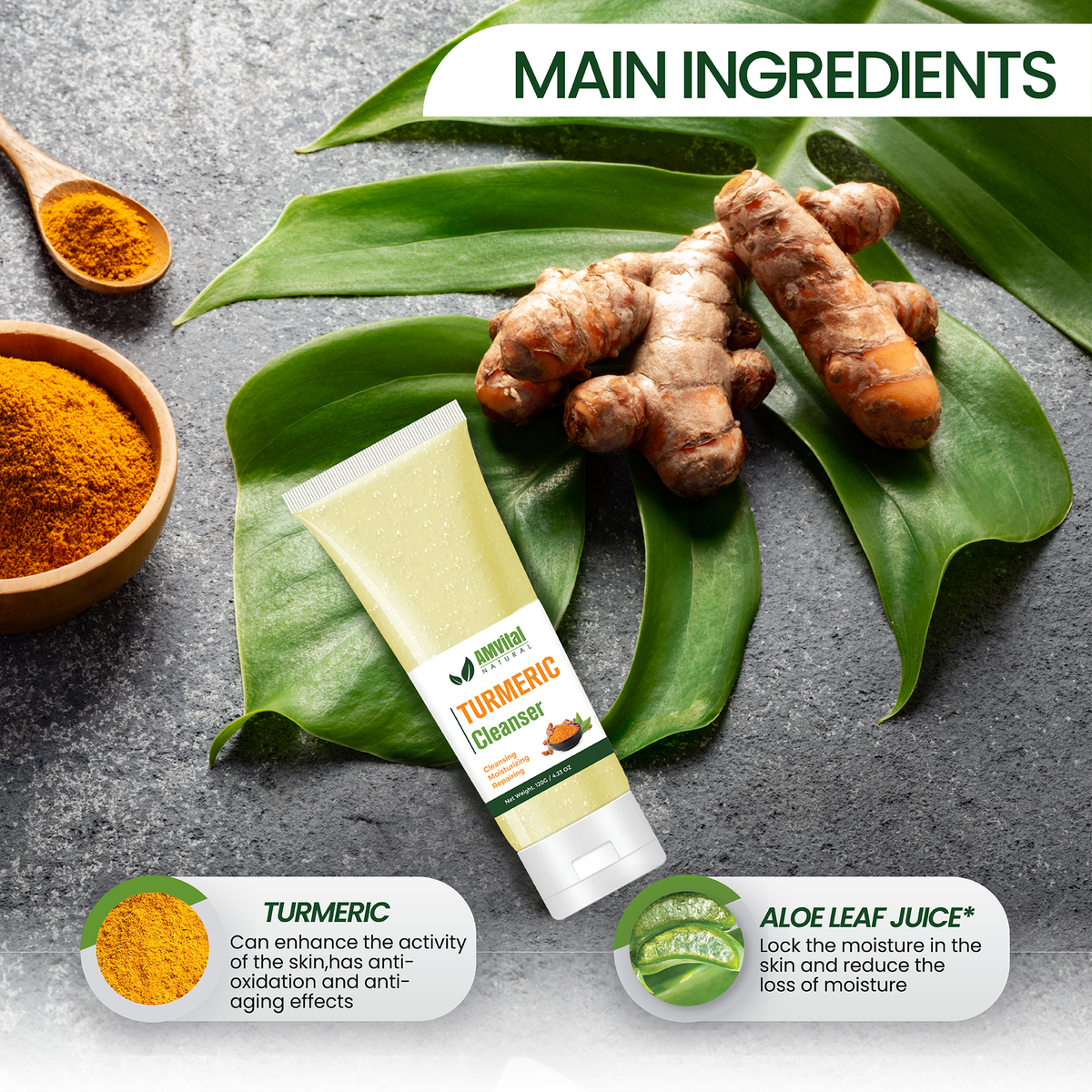 AMVital Turmeric Gel Cleanser